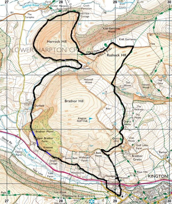 Map of the route